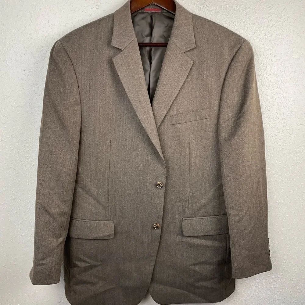 IZOD Brown Blazer Jacket Size 44R EUC